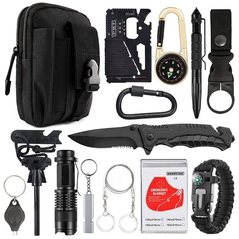 Amazon'S New Outdoor Camping Camping Multi-Function Tool Wild Survival Equipment Sos Self-Defense Supplies