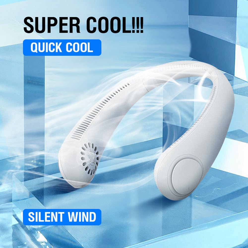 Portable Hanging Neck Fan Electric Mini Air Cooler 3 Speed Quiet Fan - Crafted Wolf