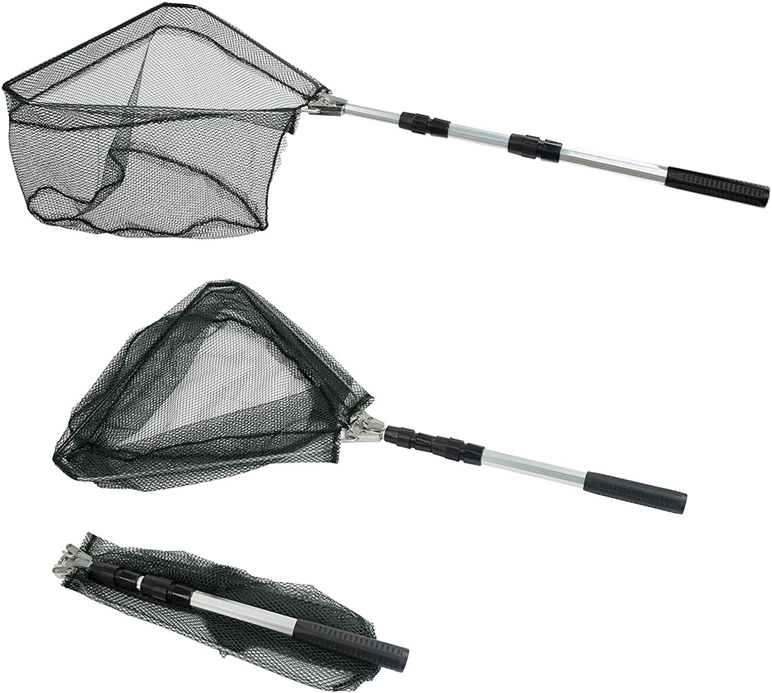 Retractable Fishing Net Telescoping Foldable Landing Net Pole Folding - Crafted Wolf