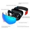 Snowboard Goggles Protection Snowboard Eyewear Anti-fog Glasses - Crafted Wolf